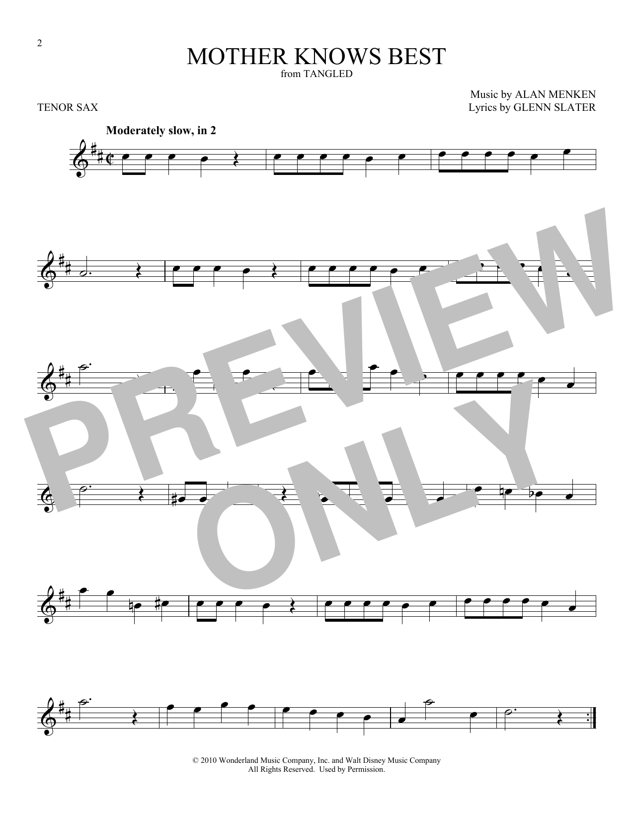 Product gallery: Page 1 of 1 Mother Knows Best (from Disney's Tangled), Donna Murphy