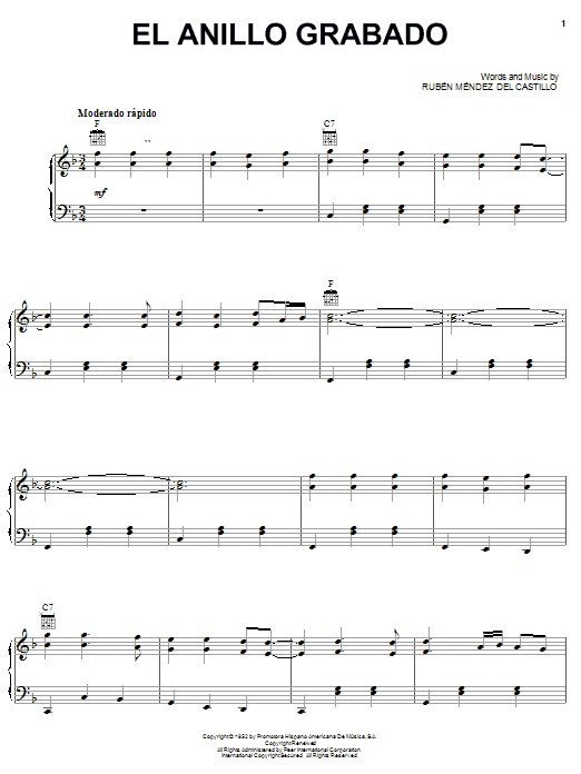 Produktgalerie: Seite 1 von 1 El Anillo Grabado, Tirano Del Norte, Gesang, Gitarre, Klavier
