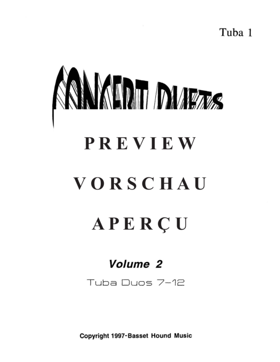 Produktgalerie: Seite 3 von 21 Concert Duets Vol. 2 , , (Tuba Duett)