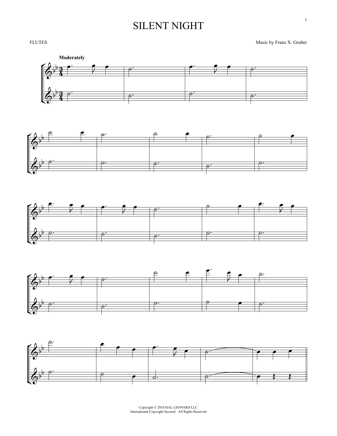 Product gallery: Page 1 of 1 Silent Night, Franz X. Gruber