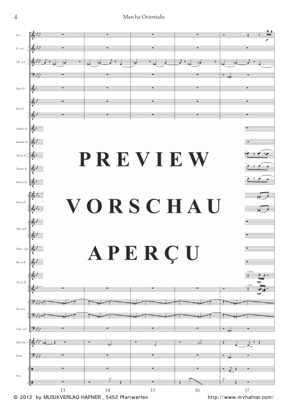 Product gallery: Page 9 of 11 Marcha Orientalis, , (large wind orchestra)