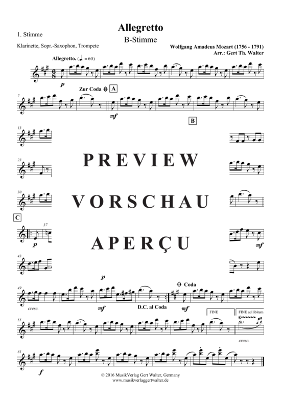 Produktgalerie: Seite 7 von 21 Allegretto , , (Quintett flexible Besetzung)
