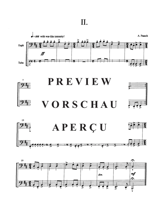 Product gallery: Page 5 of 18 Seven Miniatures , , (Duet for euphonium + tuba)