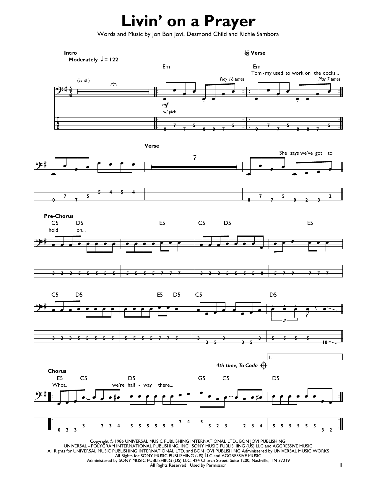 Produktbild zu: Livin' On A Prayer