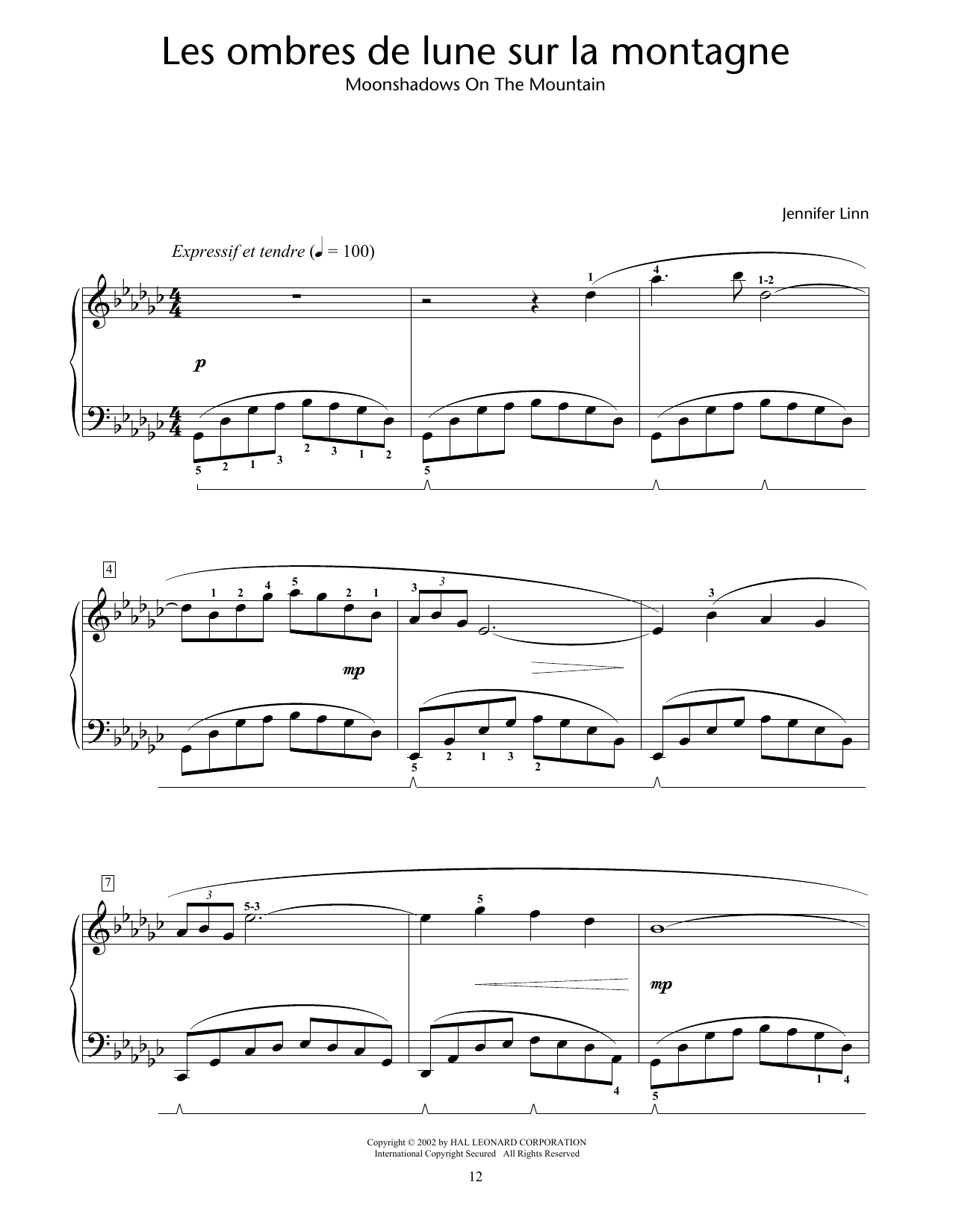 Produktbild zu: Les ombres de lune sur la montagne (Moonshadows On The Mountain)