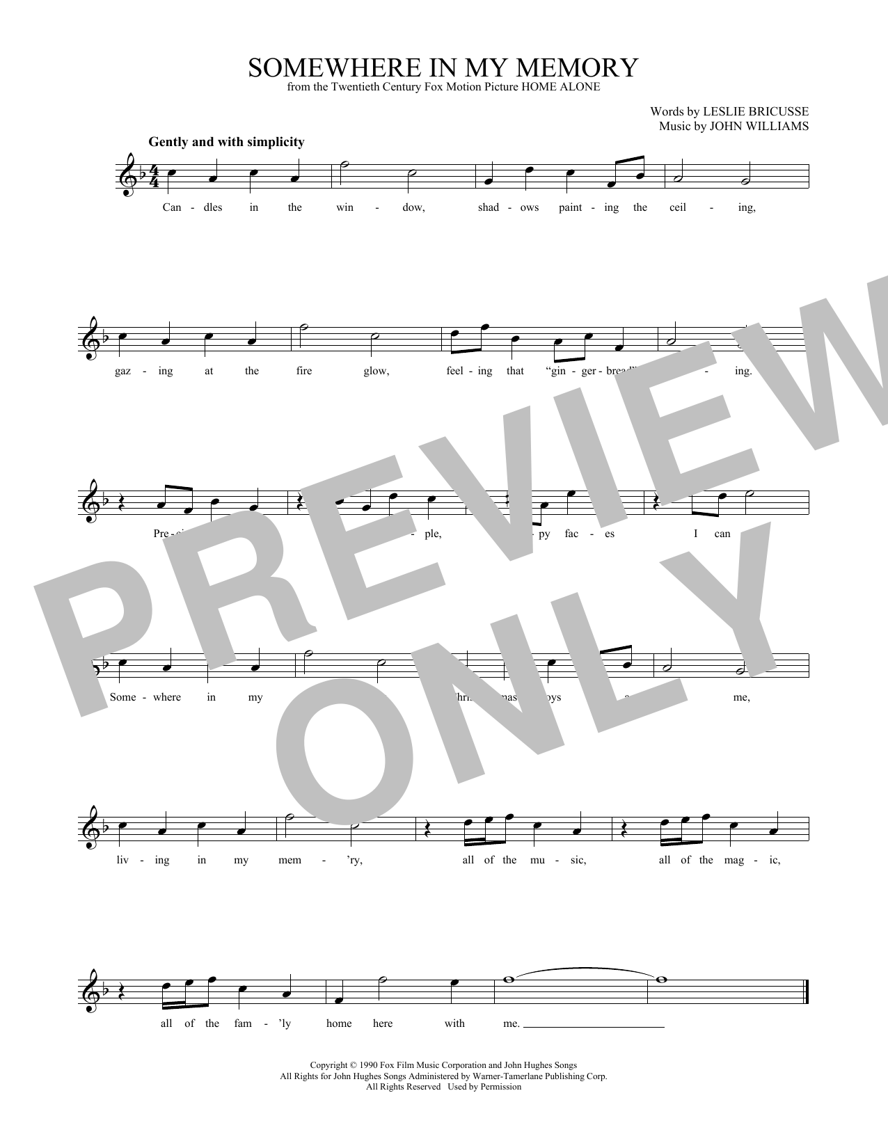 Product picture to:  Somewhere In My Memory - John Williams