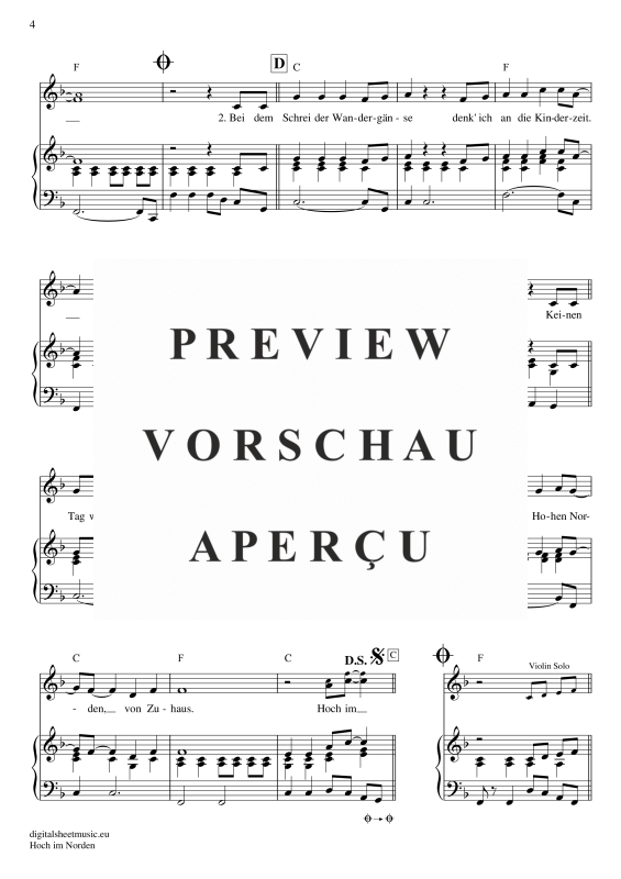 Product gallery: Page 5 of 7 Hoch Im Norden, Santiano, Piano and Voice