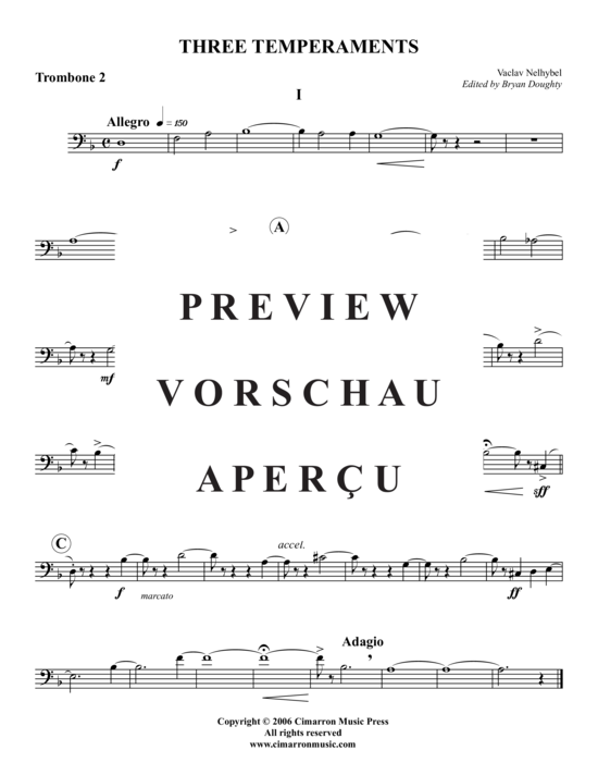 Product gallery: Page 11 of 19 Three Temperaments , , (Trombone Quartet)