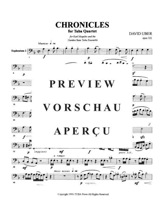 Product gallery: Page 15 of 20 Chronicles , , (Tuba Quartett EETT)