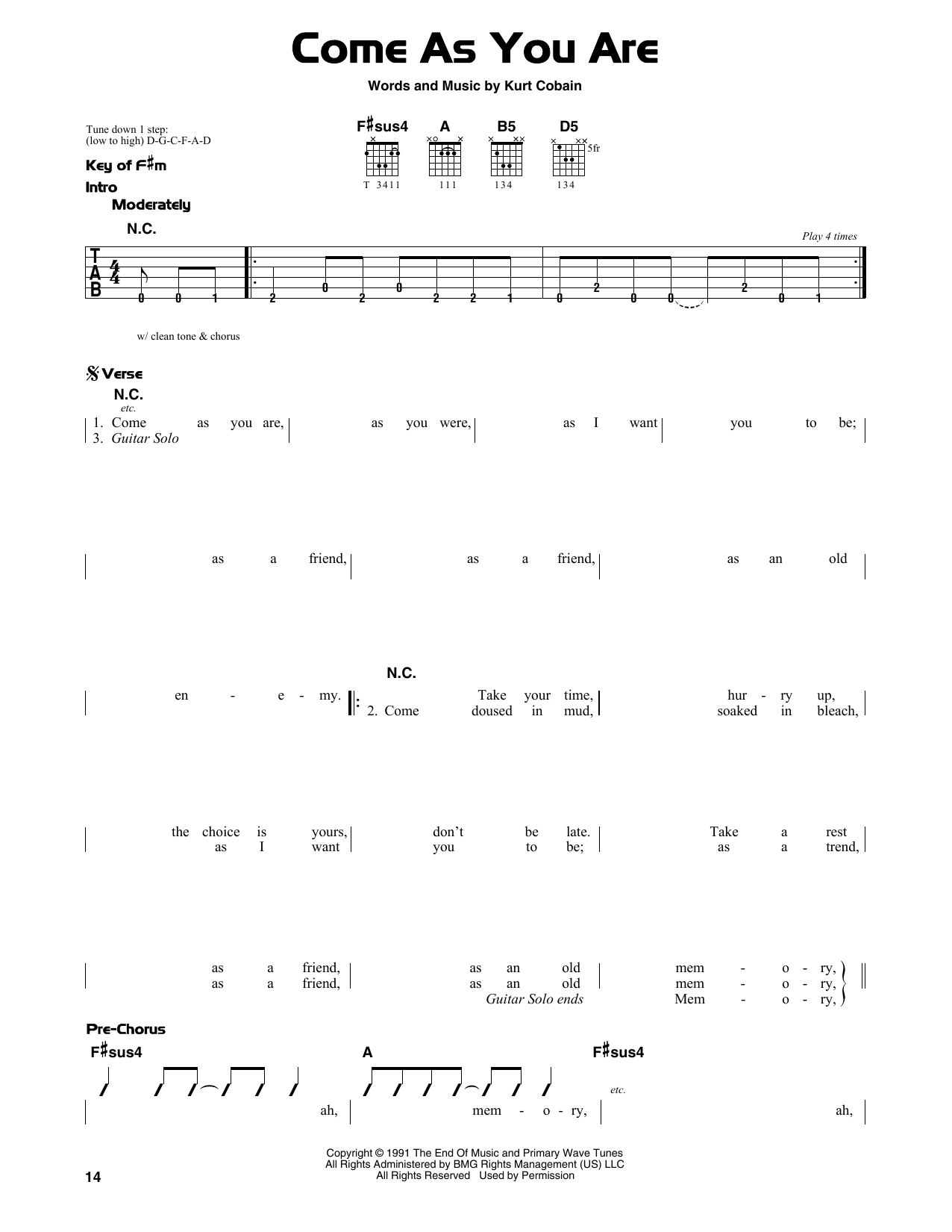 Product gallery: Page 1 of 1 Come As You Are, Nirvana