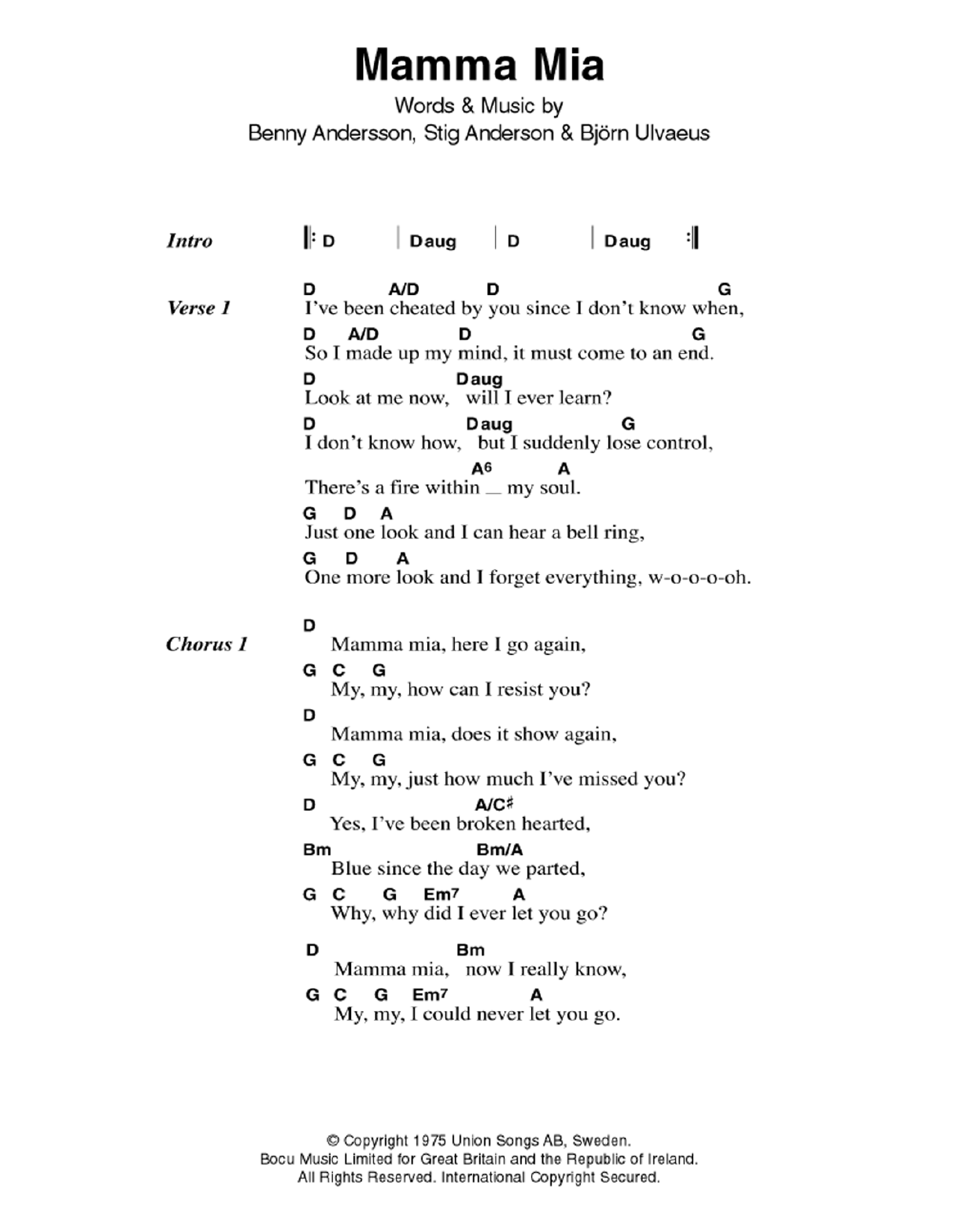 Produktbild zu:  Mamma Mia - ABBA