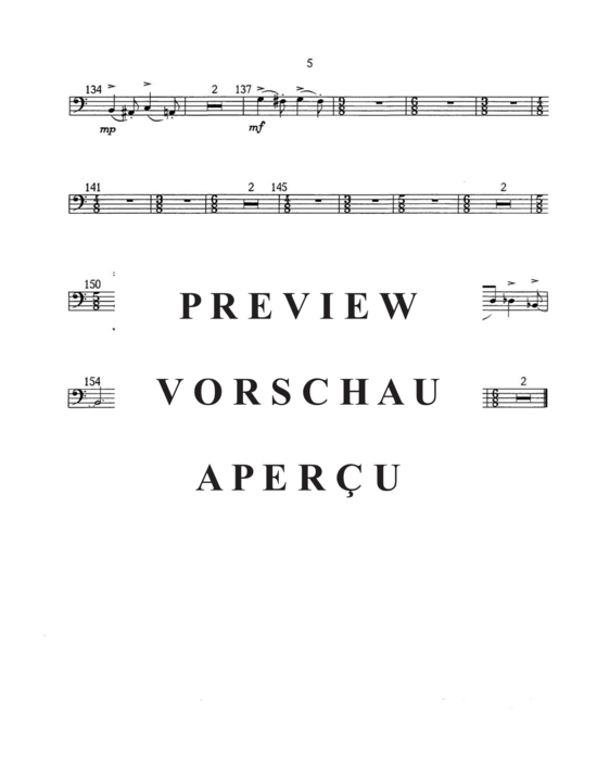Produktgalerie: Seite 21 von 21 Blithe Spirit , , (Gemischtes Ensemble für Klarinette, Horn, Fagott, Violoncello + Tuba Solo)