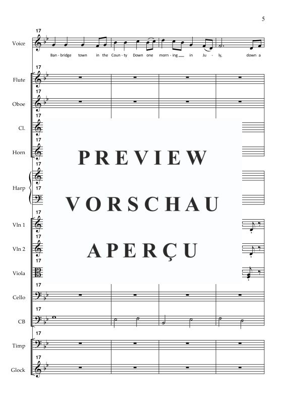 Produktgalerie: Seite 8 von 11 The Star of the County Down, , Solo Gesang und kleines Orchester