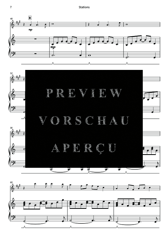 Produktgalerie: Seite 9 von 11 Stations - Gentle Melodies for Weddings, Church, and Other Occasions, , Altsaxophon und Klavier