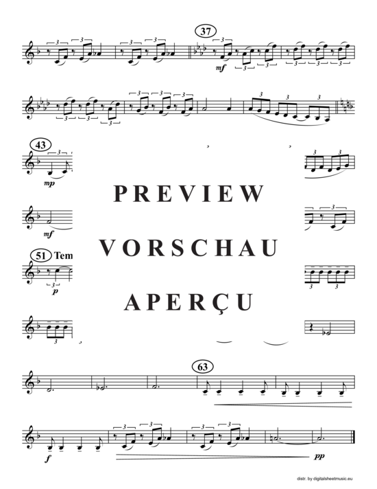 Produktgalerie: Seite 10 von 14 Clair de Lune, , (2xTrompete in B, Horn in F, Posaune)