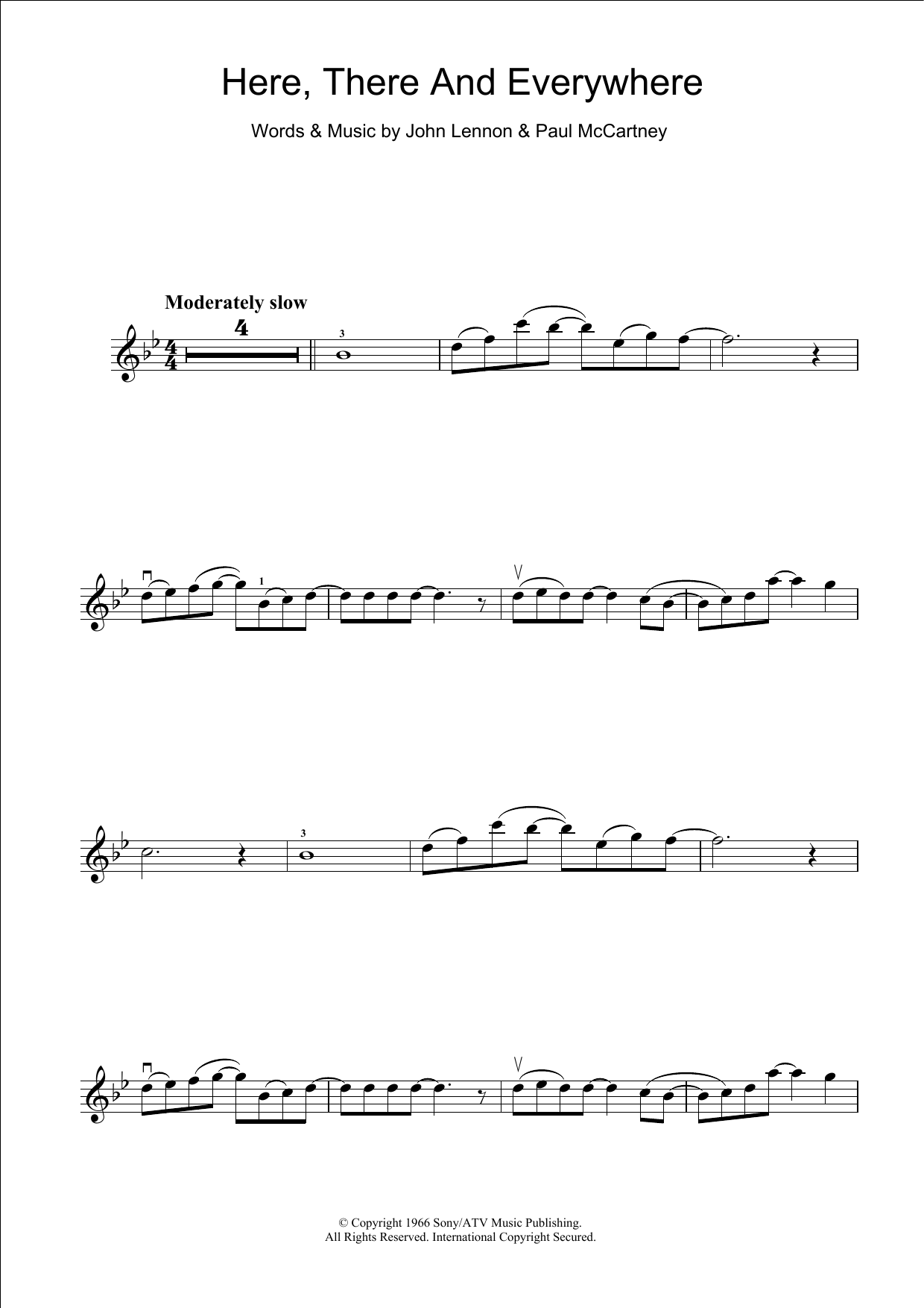 Product gallery: Page 1 of 1 Here, There And Everywhere, The Beatles