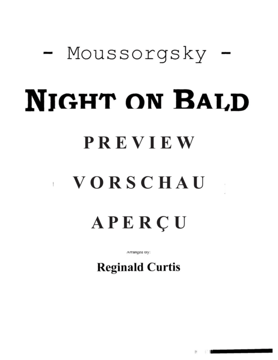 Produktgalerie: Seite 3 von 21 Night on Bald Mountain , , (Tuba Ensemble EEEEETTTT + Percussion)