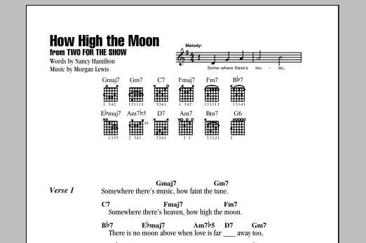 Product picture to: How High The Moon
