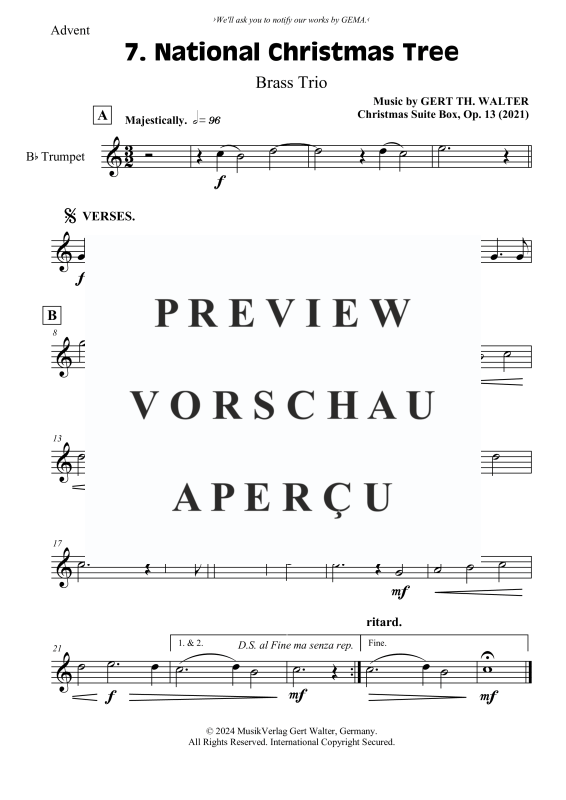 Produktgalerie: Seite 4 von 7 National Christmas Tree, , (Blechbläser Trio)