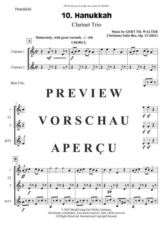 gallery: Hanukkah, , Clarinet Trio