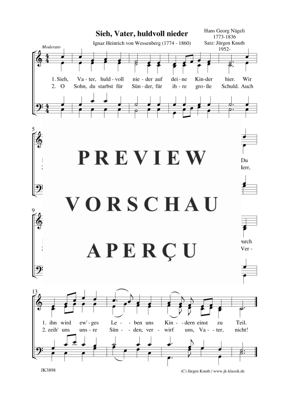 Sieh, Vater, huldvoll nieder