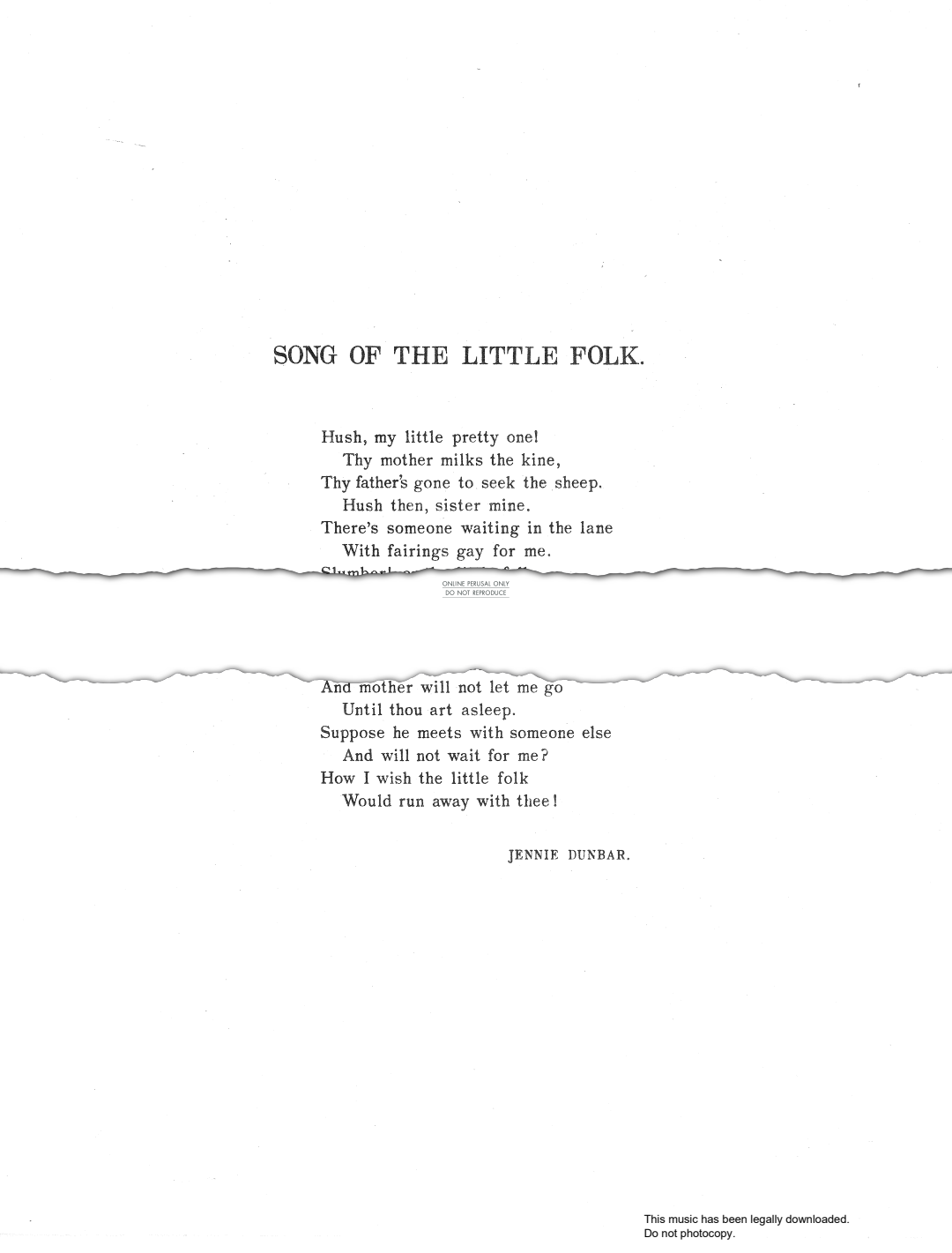 Produktbild zu: Song Of The Little Folk