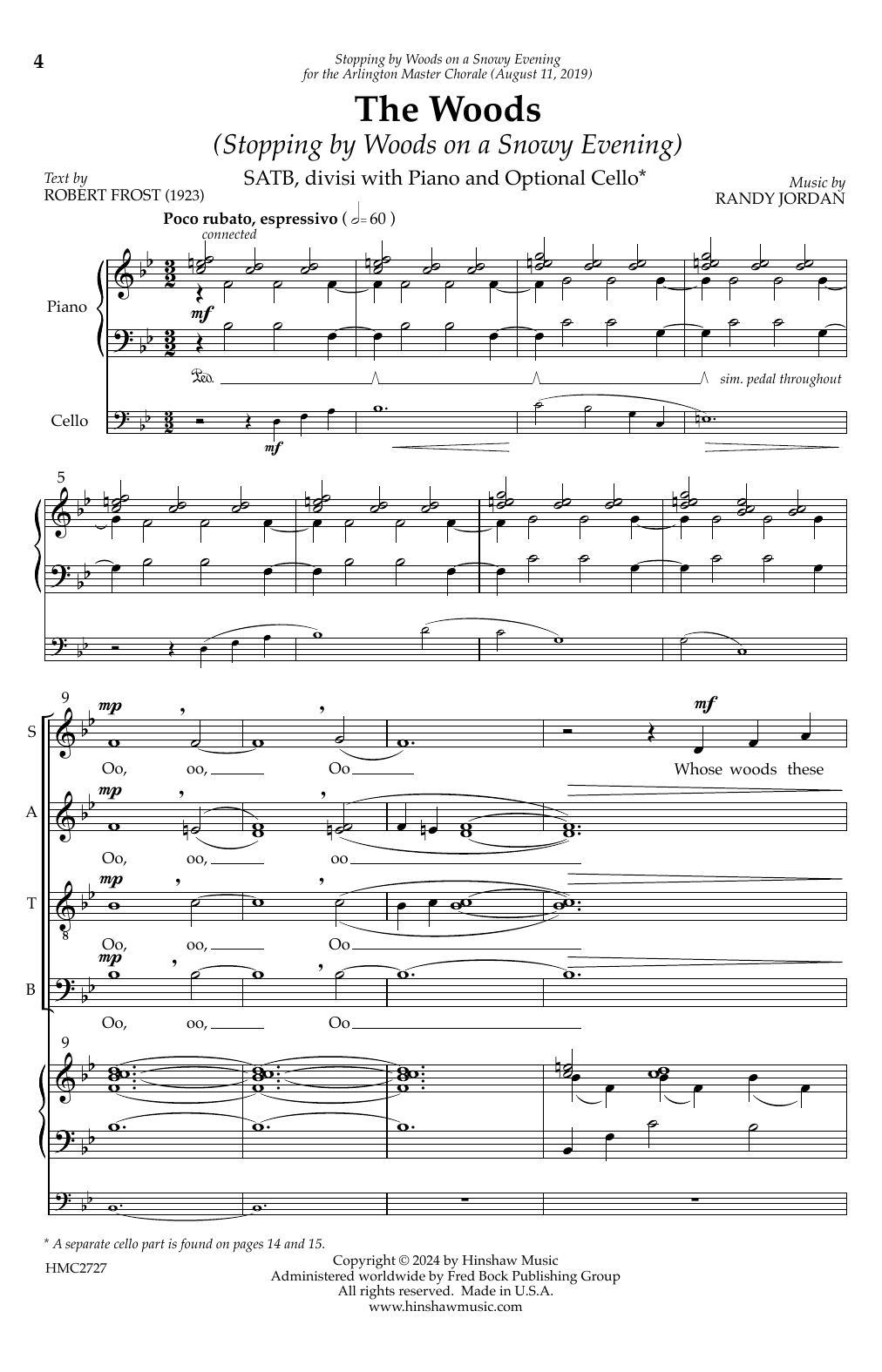 Produktbild zu: The Woods (Stopping By Woods On A Snowy Evening)