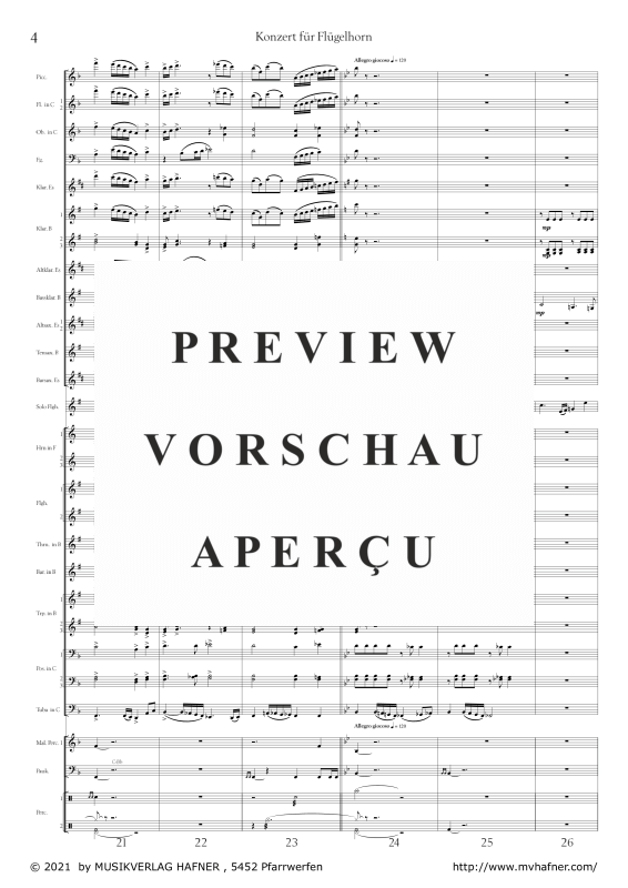 Product gallery: Page 9 of 11 Konzert für Flügelhorn und Blasorchester, , (large wind orchestra)