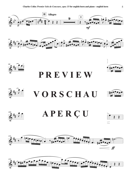gallery: Solo de Concours no. 1 , , (Englischhorn + Klavier)