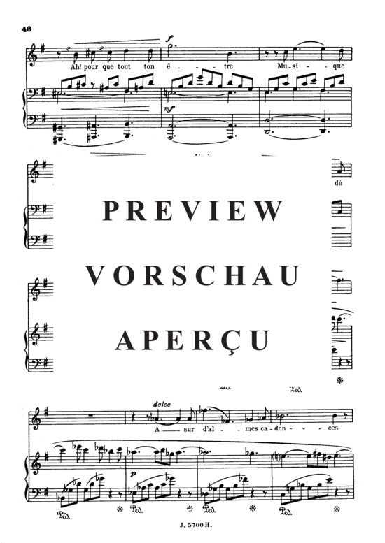 Product gallery: Page 5 of 6 A Clymène Op.58 No.4, , Soprano Solo and Piano
