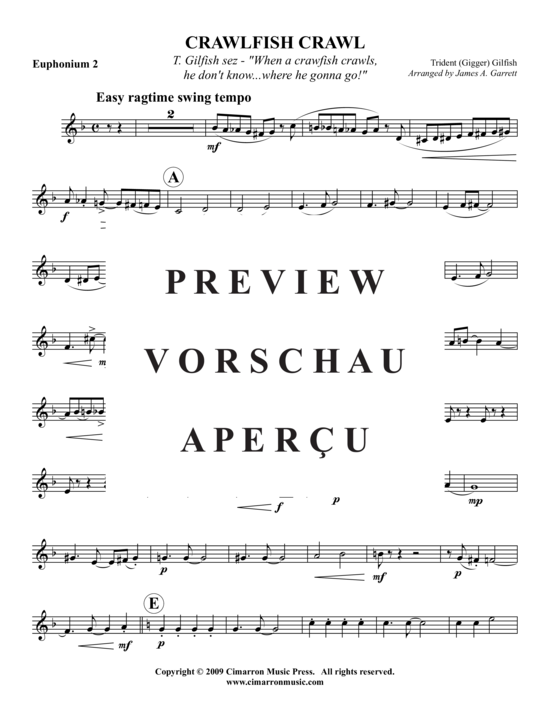 Produktgalerie: Seite 12 von 15 Crawfish Crawl , , (2x Bariton + Tuba)