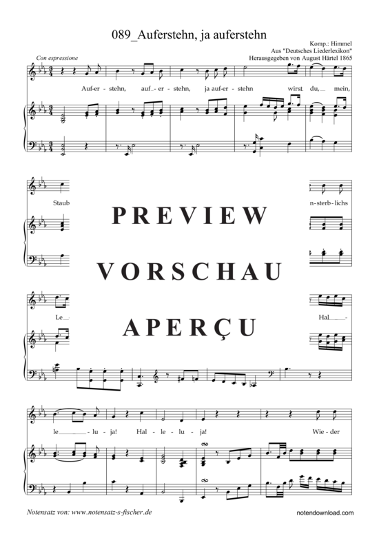 Produktgalerie: Seite 2 von 4 Auferstehn, ja auferstehn , , Klavier und Gesang
