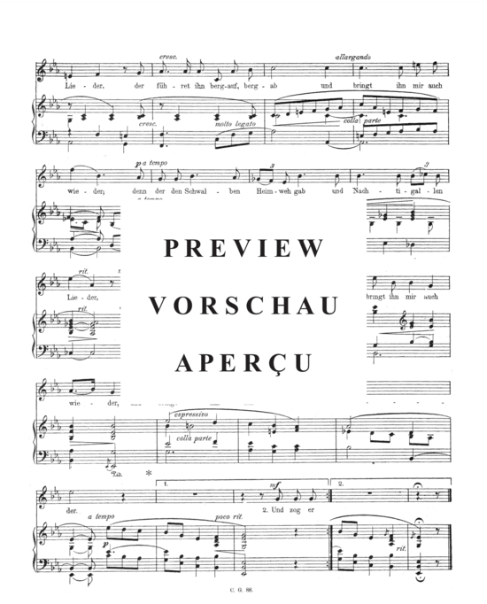 Product gallery: Page 3 of 3 Vertrauen , , Piano and Voice