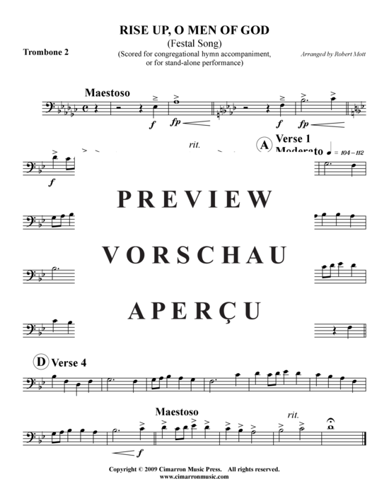 Product gallery: Page 6 of 7 Rise Up, O Men of God , , (Trombone Quartet)