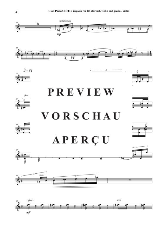 Product gallery: Page 21 of 21 Triplum , , (clarinet in Bb, violin + piano)