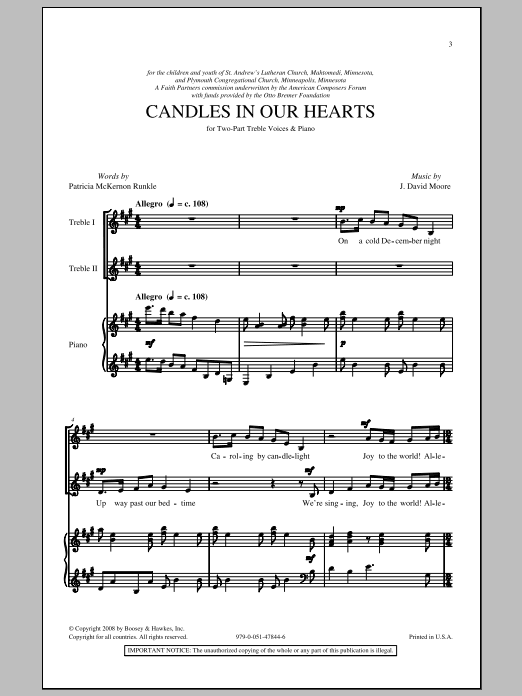 Product gallery: Page 1 of 1 Candle In Our Hearts, J. David Moore