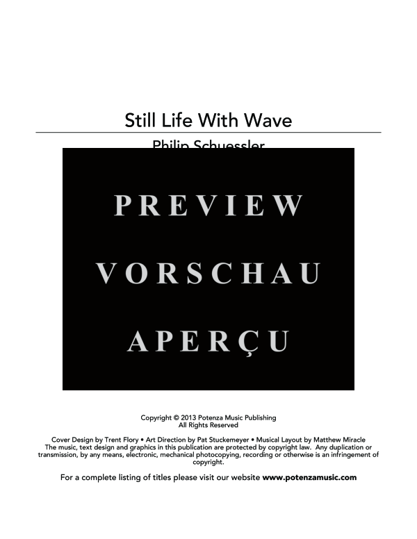 Product gallery: Page 3 of 11 Still Life with Wave, , (woodwind duet flute and alto saxophone)