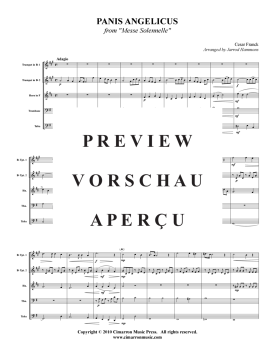 gallery: Panis angelicus , , (Blechbläserquintett)