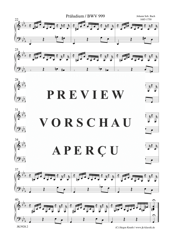 gallery: Präludium BWV 999, , (Klavier/Cembalo Solo)