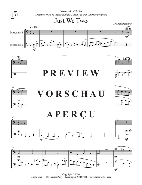 Produktgalerie: Seite 2 von 7 Just We Two , , (2x Tenorhorn)