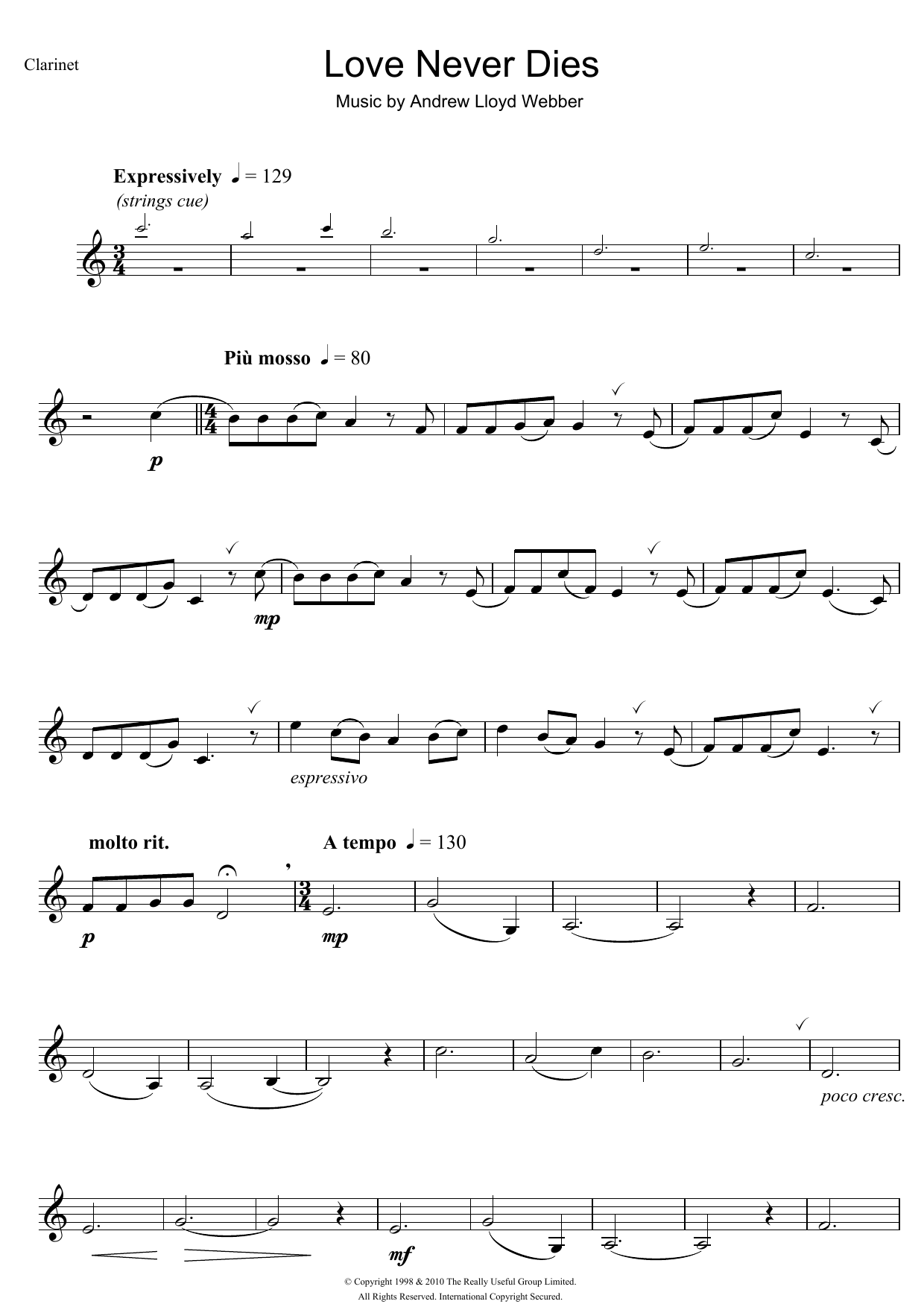 Product gallery: Page 1 of 1 Love Never Dies, Andrew Lloyd Webber