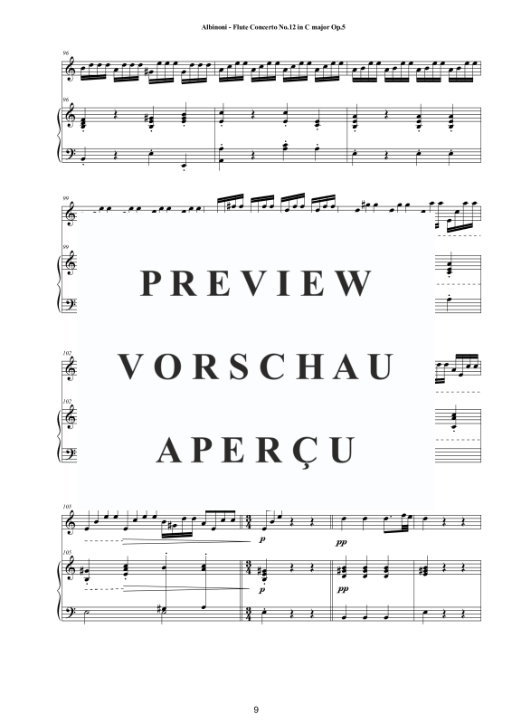 Product gallery: Page 10 of 11 Flute Concerto No.12 in C-Dur Op.5, , Flute and Piano/Harpsichord