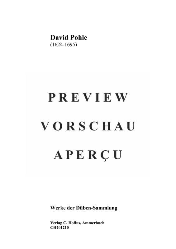 Produktgalerie: Seite 2 von 11 Paratum cor meum, , Gemischtes Ensemble T, 2 Violinen und BC
