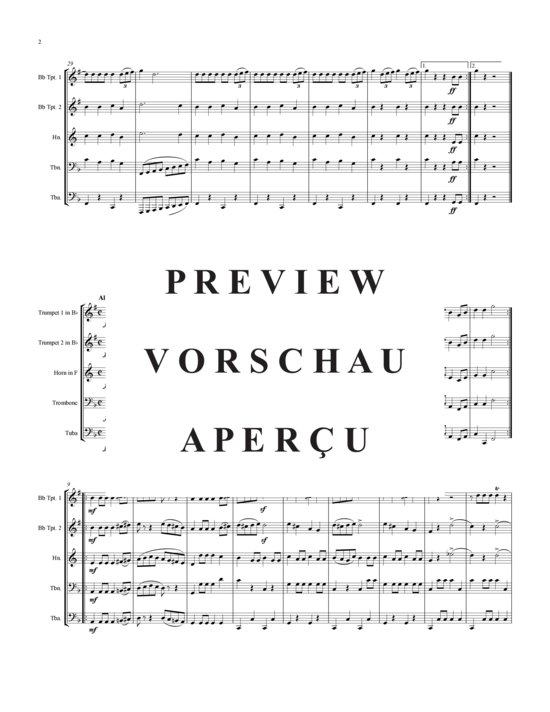 Produktgalerie: Seite 3 von 14 2 Militär-Märsche , , (Blechbläserquintett)