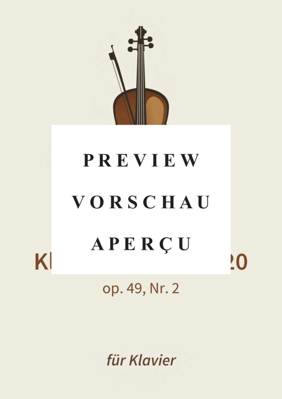 gallery: Klaviersonate Nr. 20 - op. 49, Nr. 2 , , (Klavier Solo)