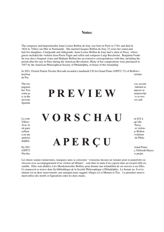 Product gallery: Page 3 of 13 Sonata no. 8 in a minor , Horvath, Nicolas, (Klavier/Cembalo Solo)