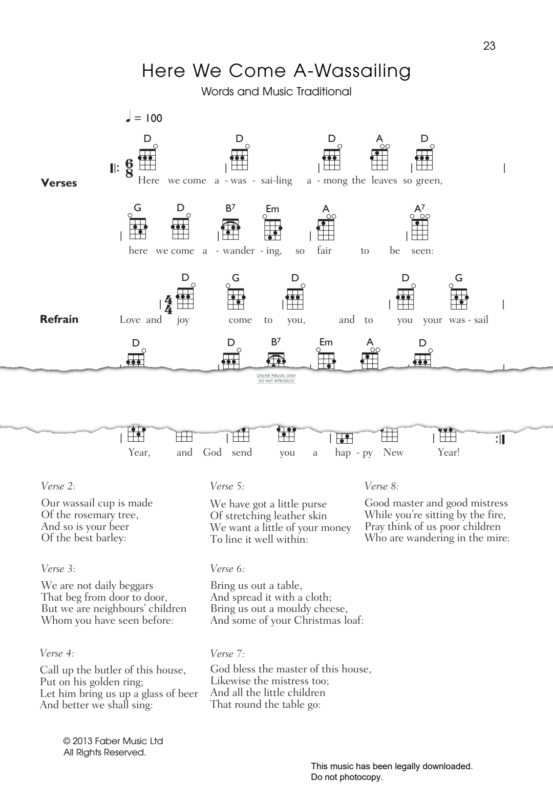 Product gallery: Page 1 of 1 Here We Come A-Wassailing, Traditional