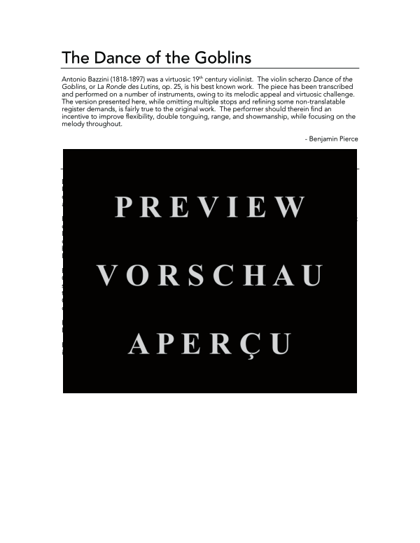 Product gallery: Page 4 of 11 Dance of the Goblins, The, , (tuba and piano)