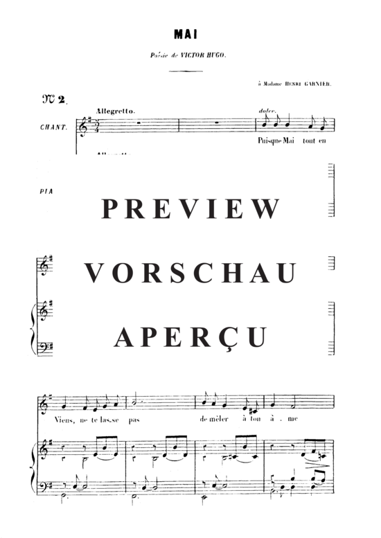Product gallery: Page 2 of 6 Mai Op.1 No.2, , High Voice and Piano