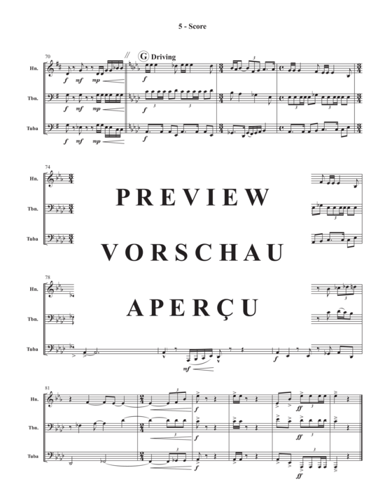 Produktgalerie: Seite 7 von 13 Donnerblitz Trio , , (Blechbläser Trio für Horn in F, Posaune + Tuba)